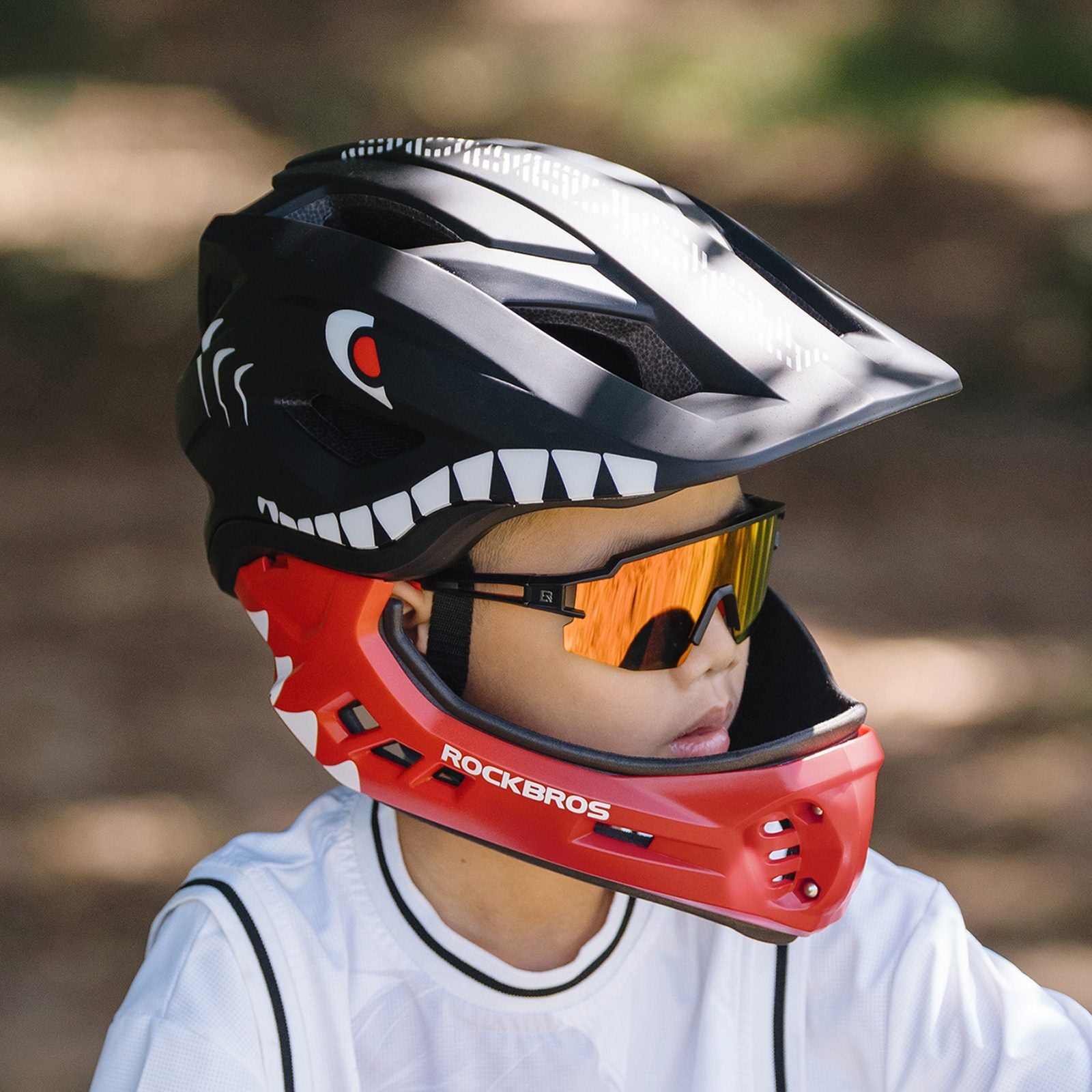 Cycling clothing – Children's bicycle helmet with detachable visor, size - Carlat