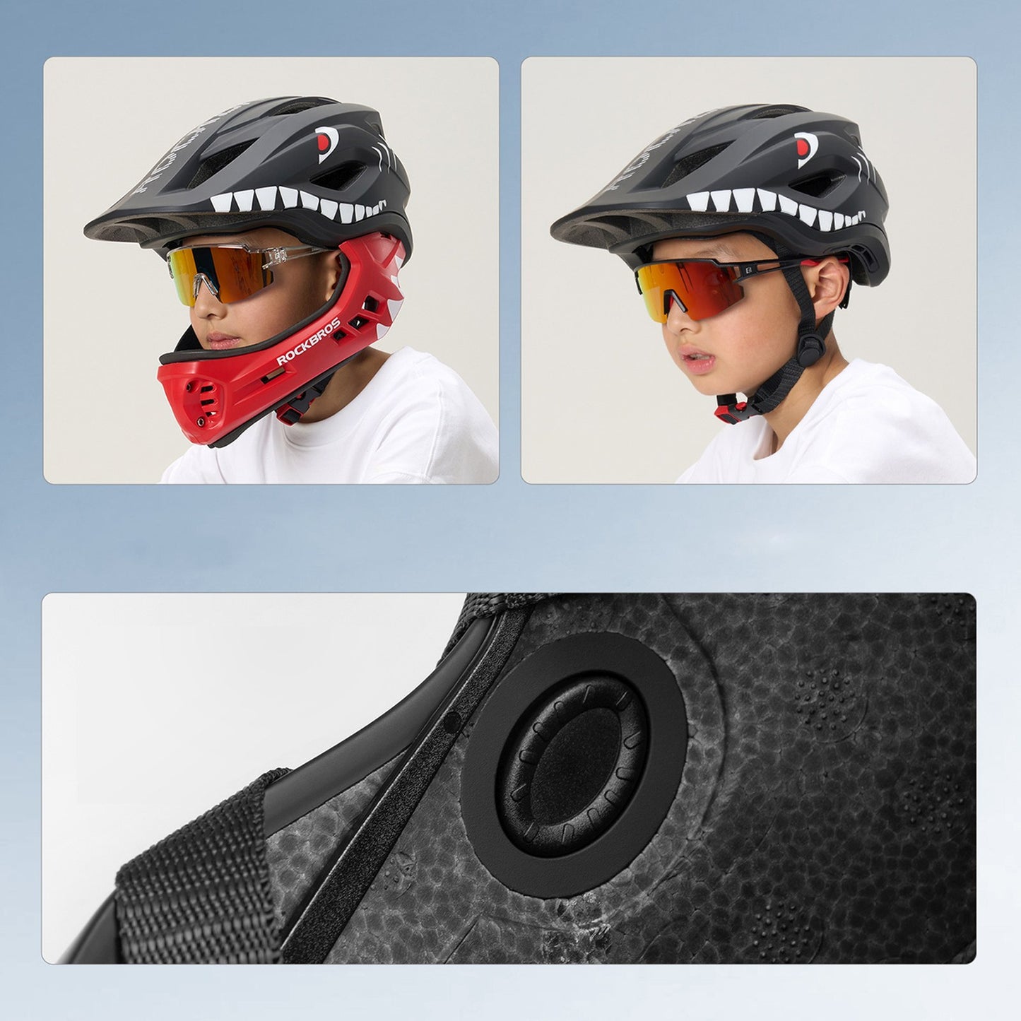 Cycling clothing – Children's bicycle helmet with detachable visor, size - Carlat