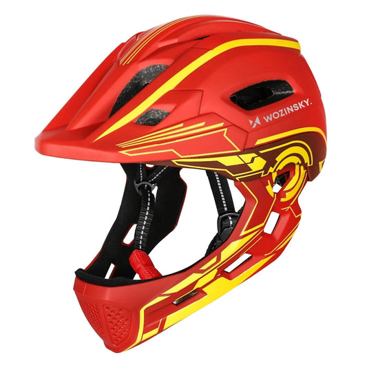 Cycling clothing – Children's full-face bicycle helmet with USB rear - Carlat