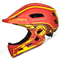 Cycling clothing – Children's full-face bicycle helmet with USB rear - Carlat
