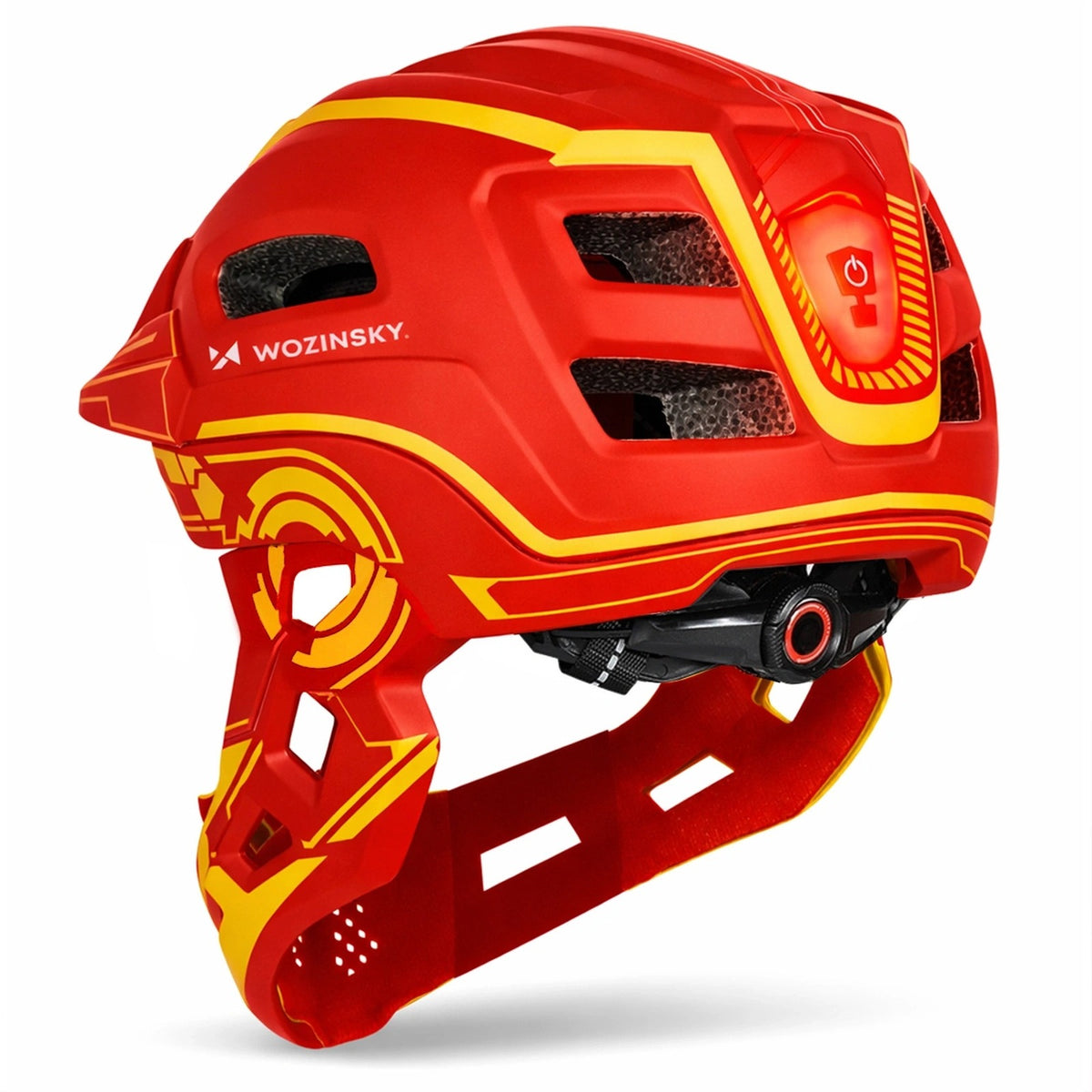 Cycling clothing – Children's full-face bicycle helmet with USB rear - Carlat