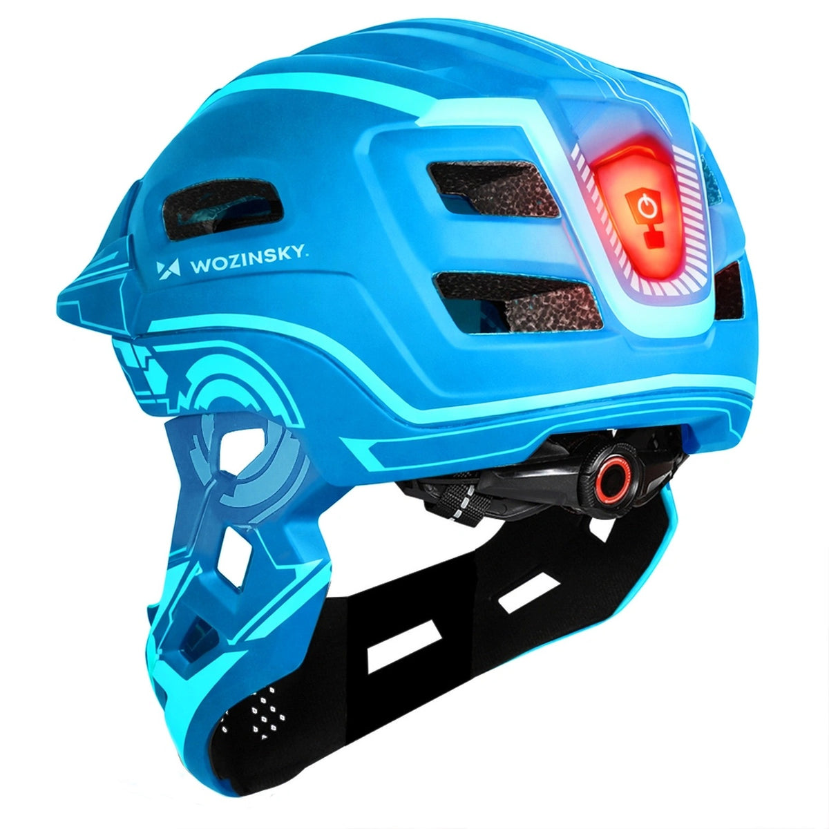 Cycling clothing – Children's fullface bicycle helmet with USB rear - Carlat