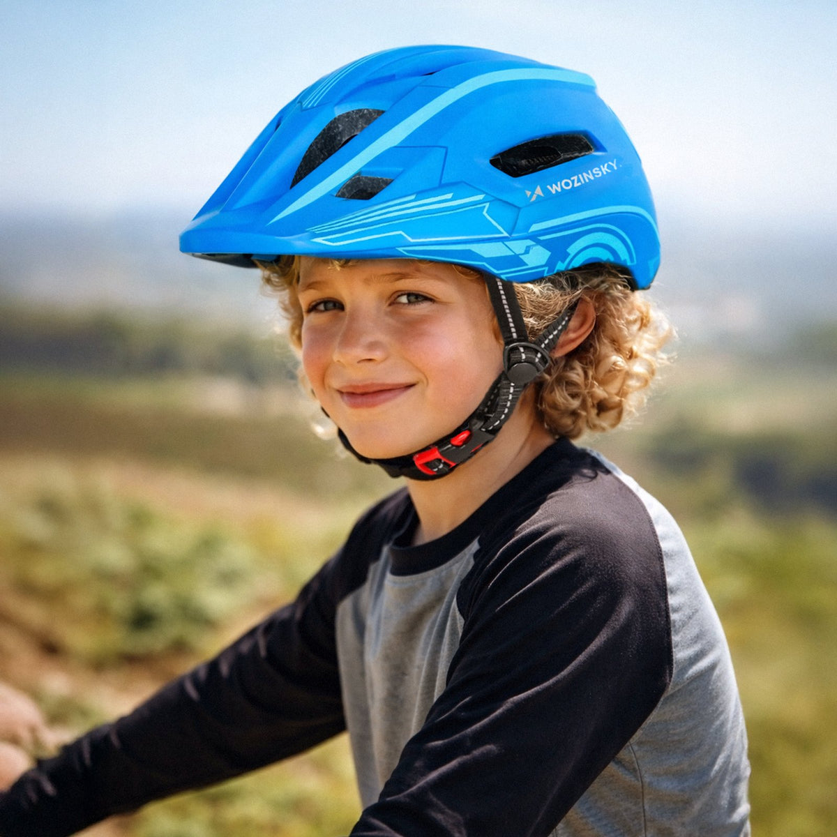 Cycling clothing – Children's fullface bicycle helmet with USB rear - Carlat