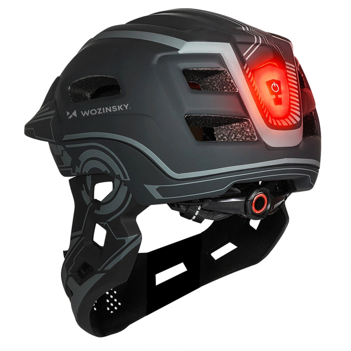 Cycling clothing – Children's fullface bicycle helmet with USB rear - Carlat