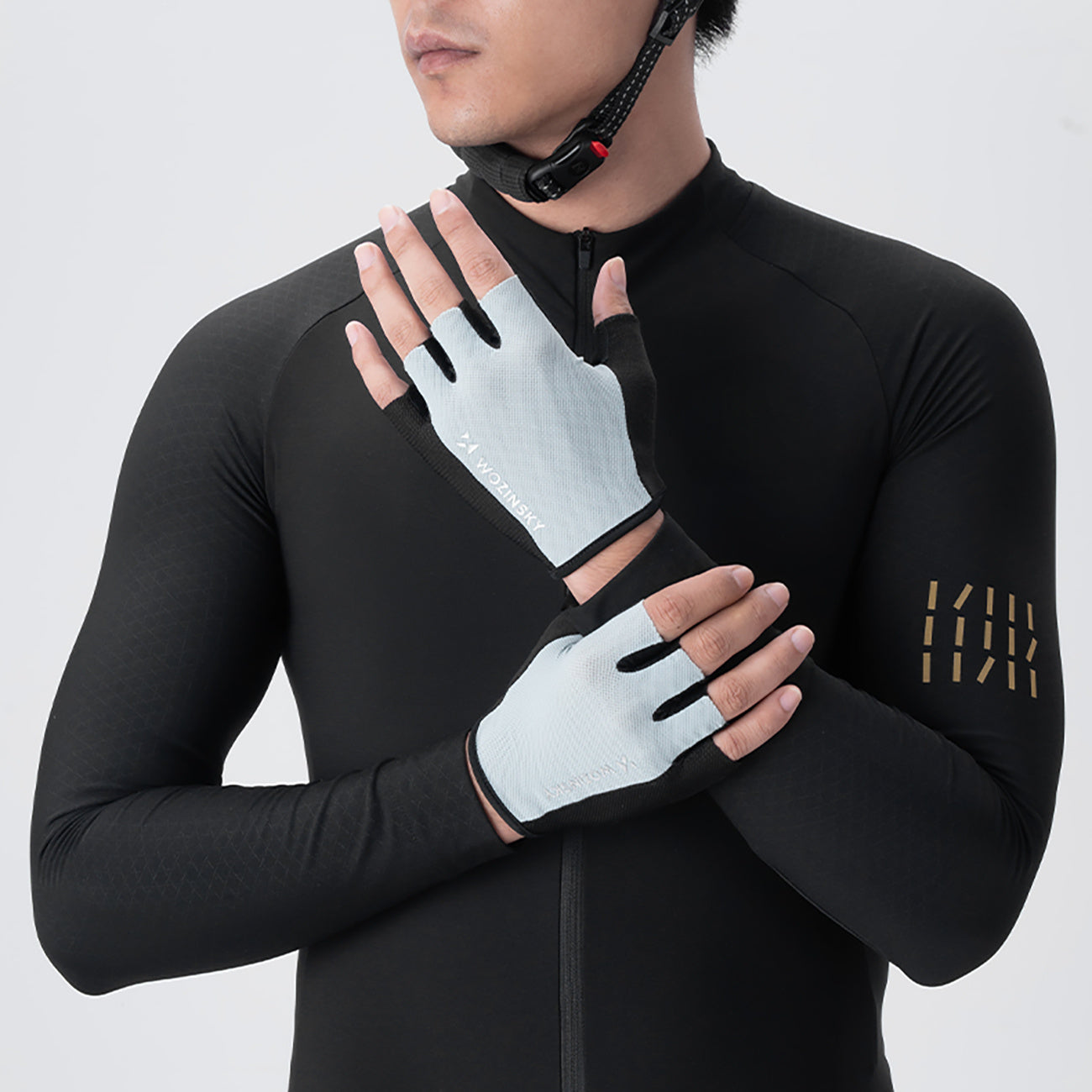 Cycling clothing – Fingerless cycling gloves, size L - gray - Carlat