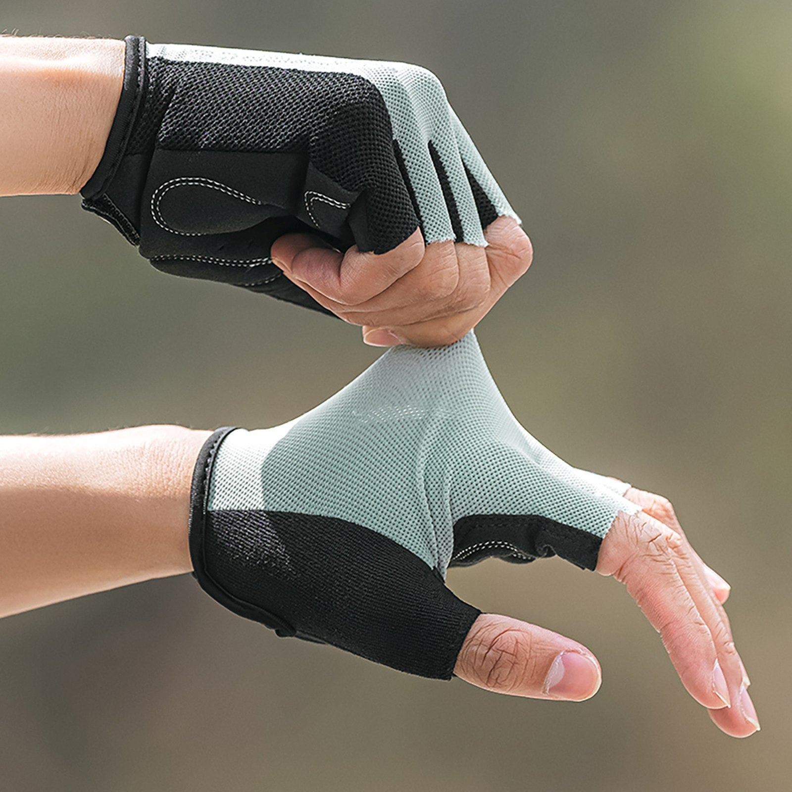 Cycling clothing – Fingerless cycling gloves, size L - gray - Carlat