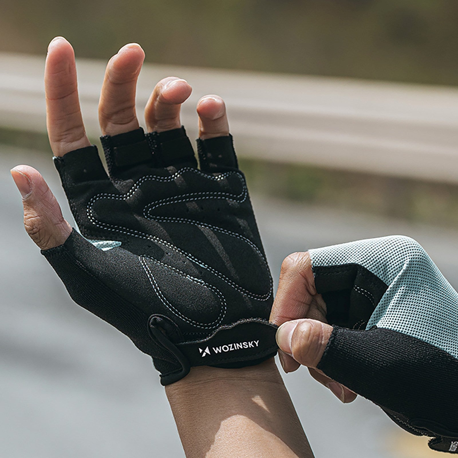 Cycling clothing – Fingerless cycling gloves, size L - gray - Carlat