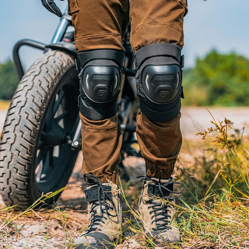 Cycling clothing – Knee protectors for MTB motorbike, black - Carlat