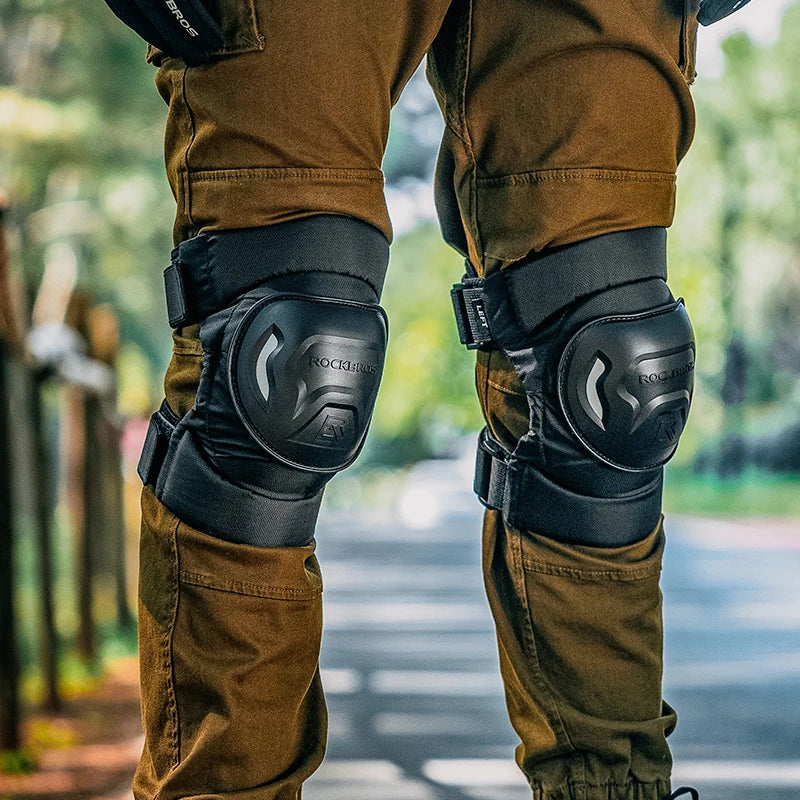 Cycling clothing – Knee protectors for MTB motorbike, black - Carlat