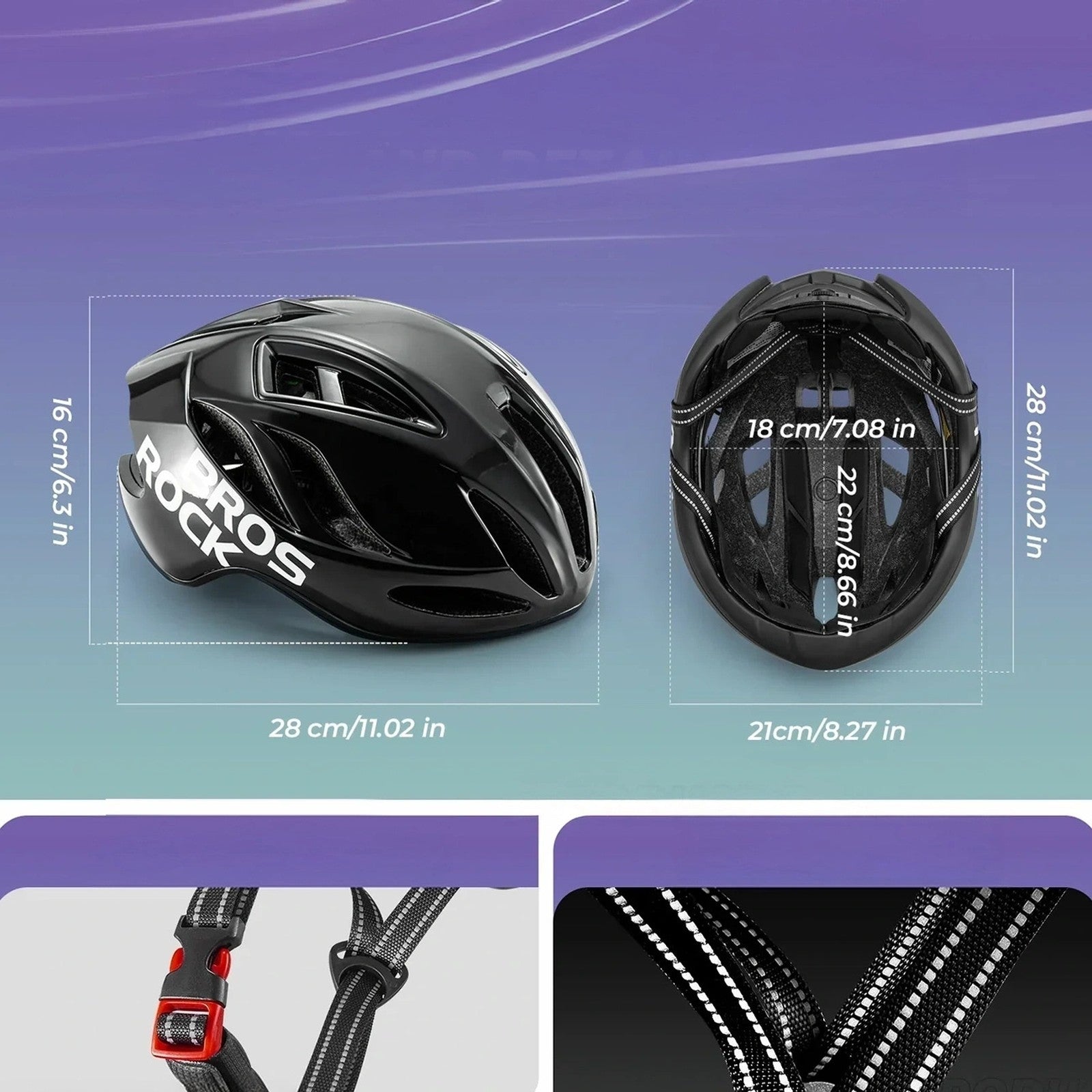 Cycling clothing – Light bicycle helmet 58-62 cm - black - Carlat