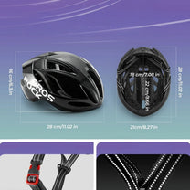 Cycling clothing – Light bicycle helmet 58-62 cm - black - Carlat