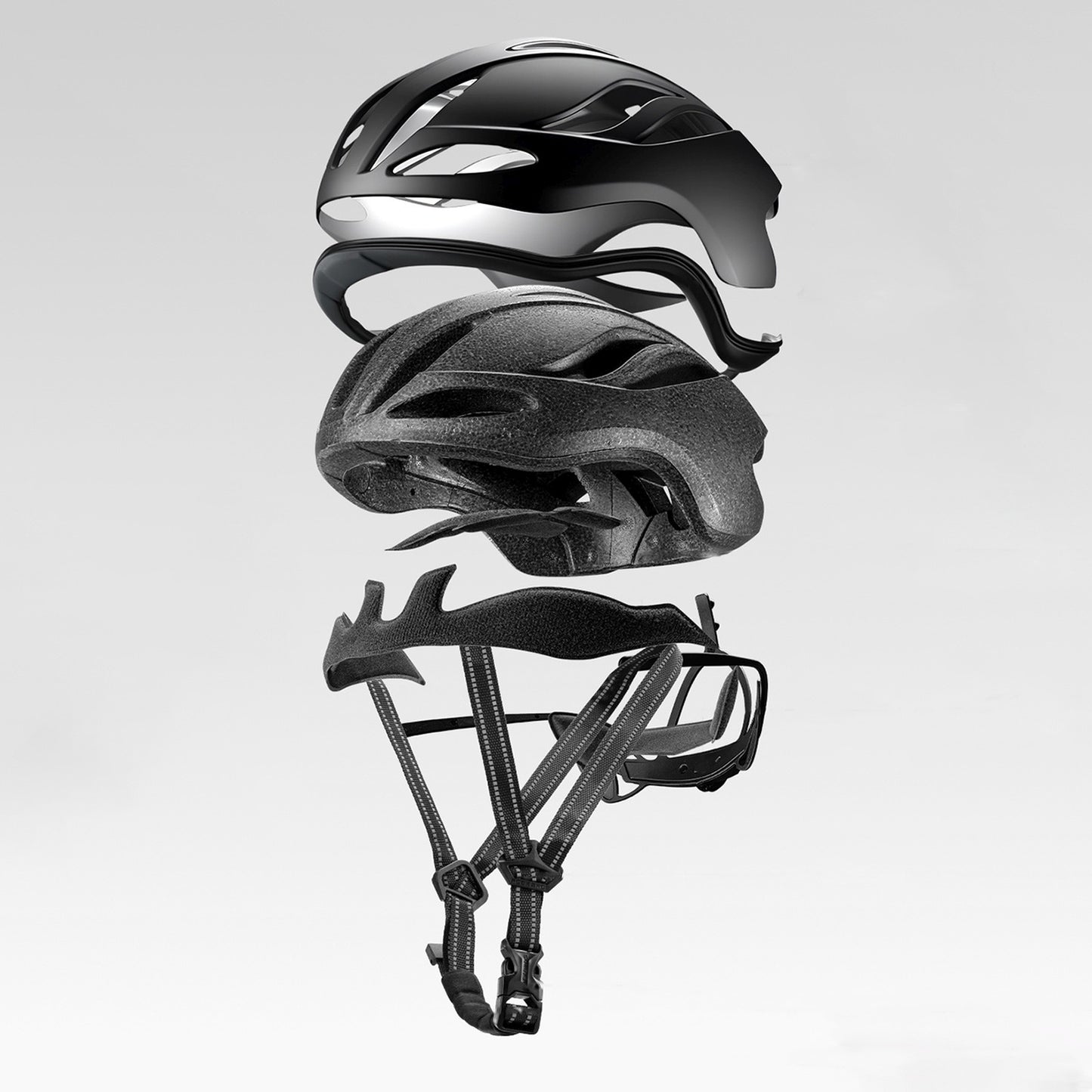 Cycling clothing – Light bicycle helmet 58-62 cm - titanium - Carlat