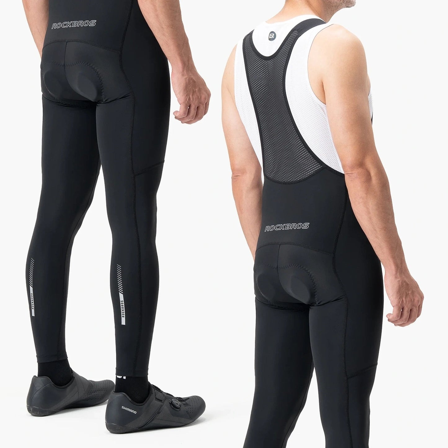 Cycling clothing – Long cycling trousers with suspenders and insert. - Carlat