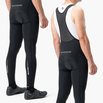 Cycling clothing – Long cycling trousers with suspenders and insert. - Carlat