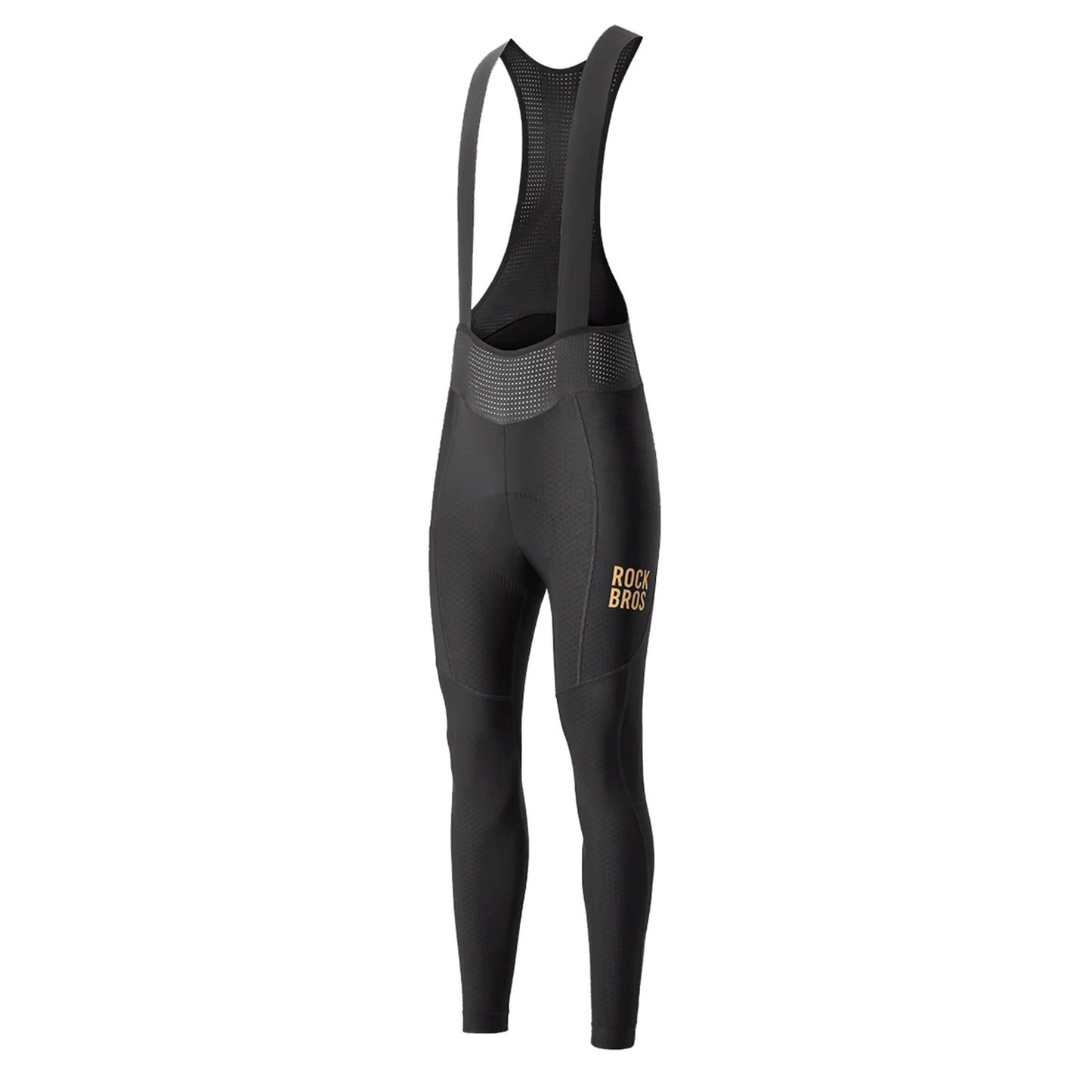 Cycling clothing – Long fleece cycling trousers with suspenders with - Carlat
