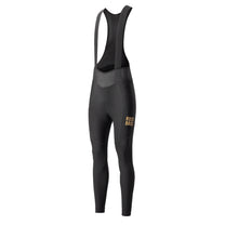 Cycling clothing – Long fleece cycling trousers with suspenders with - Carlat