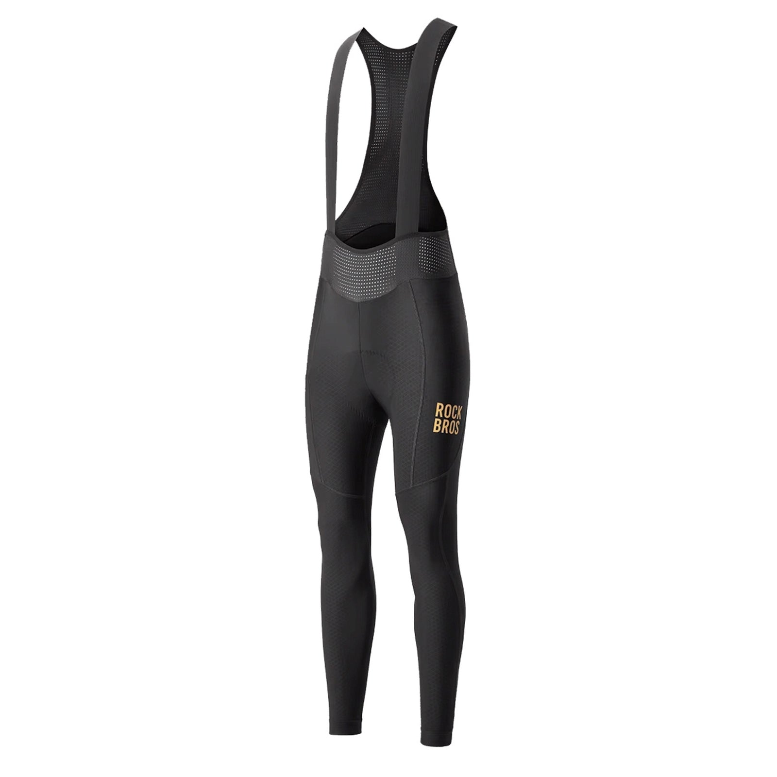Cycling clothing – Long fleece cycling trousers with suspenders with - Carlat