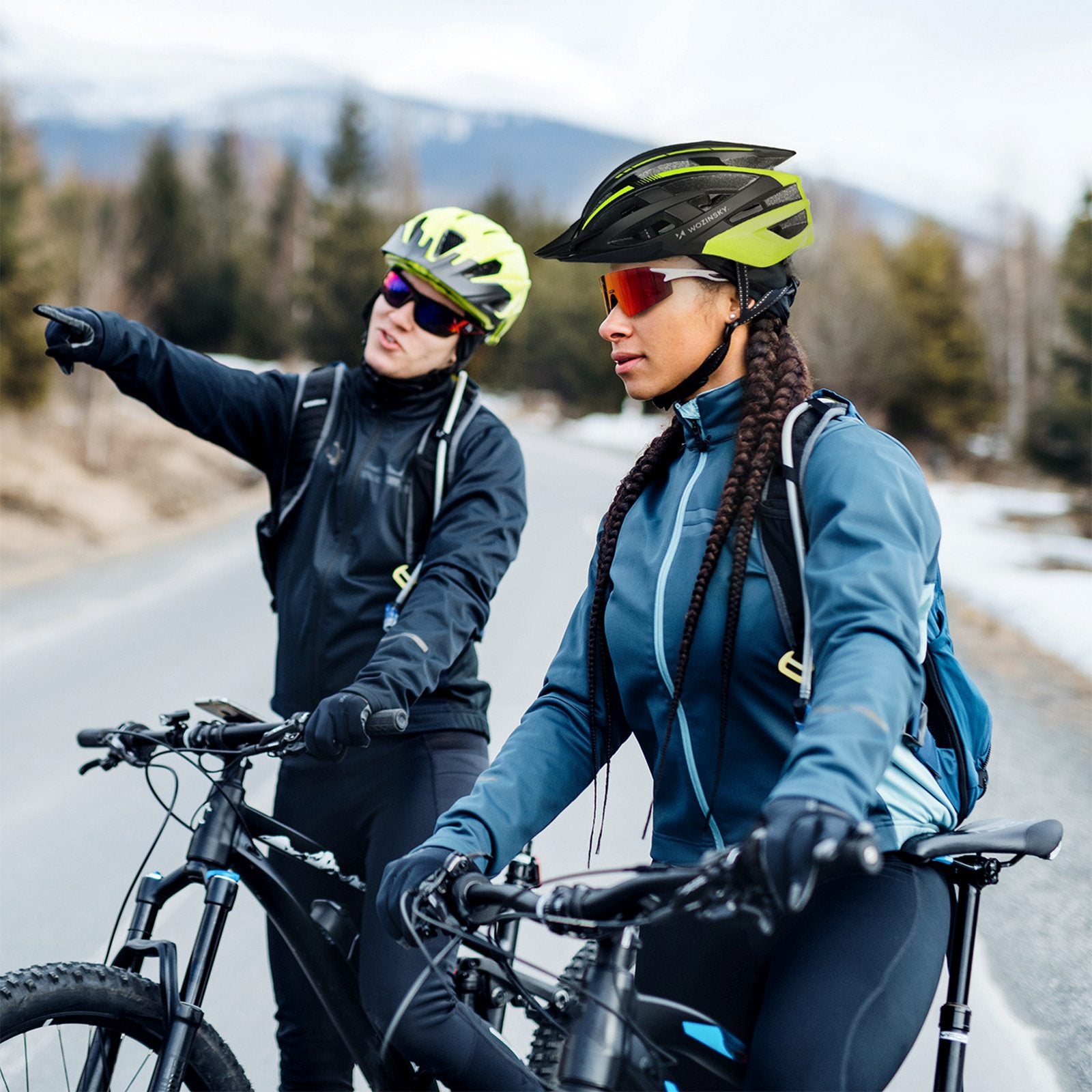 Cycling clothing – MTB bicycle helmet with detachable visor and - Carlat