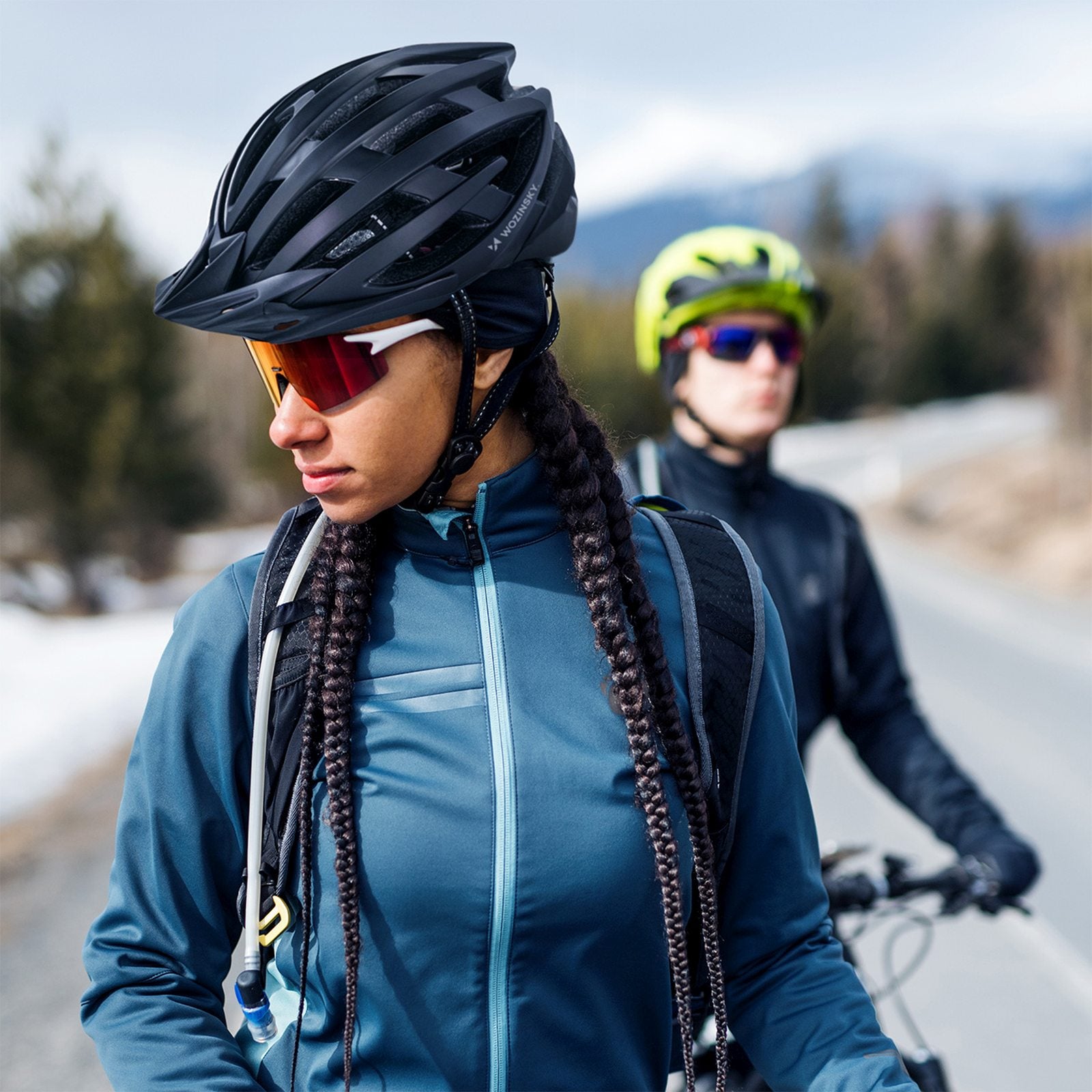 Cycling clothing – MTB bicycle helmet with removable visor and - Carlat