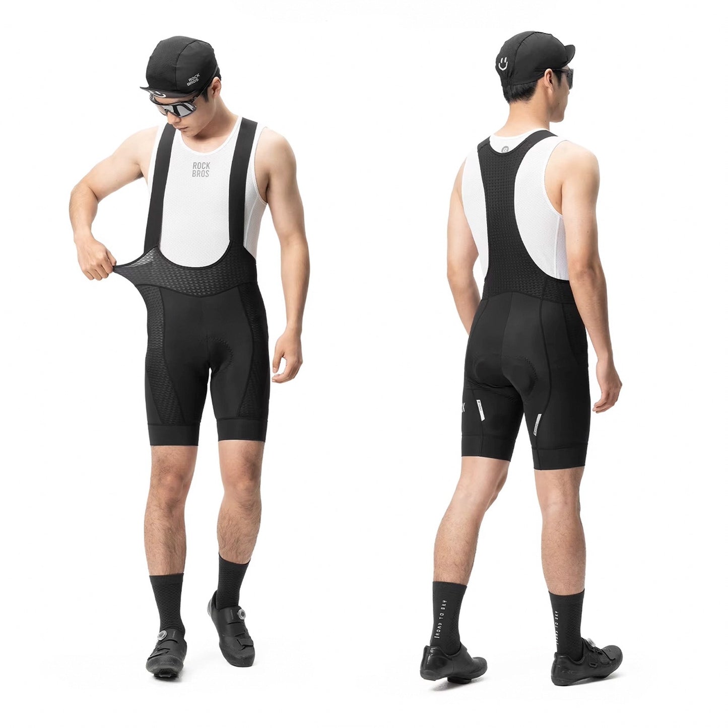 Cycling clothing – Men's short cycling shorts with suspenders and - Carlat