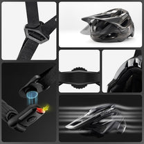 Cycling clothing – Mountain bike helmet with adjustable visor and - Carlat