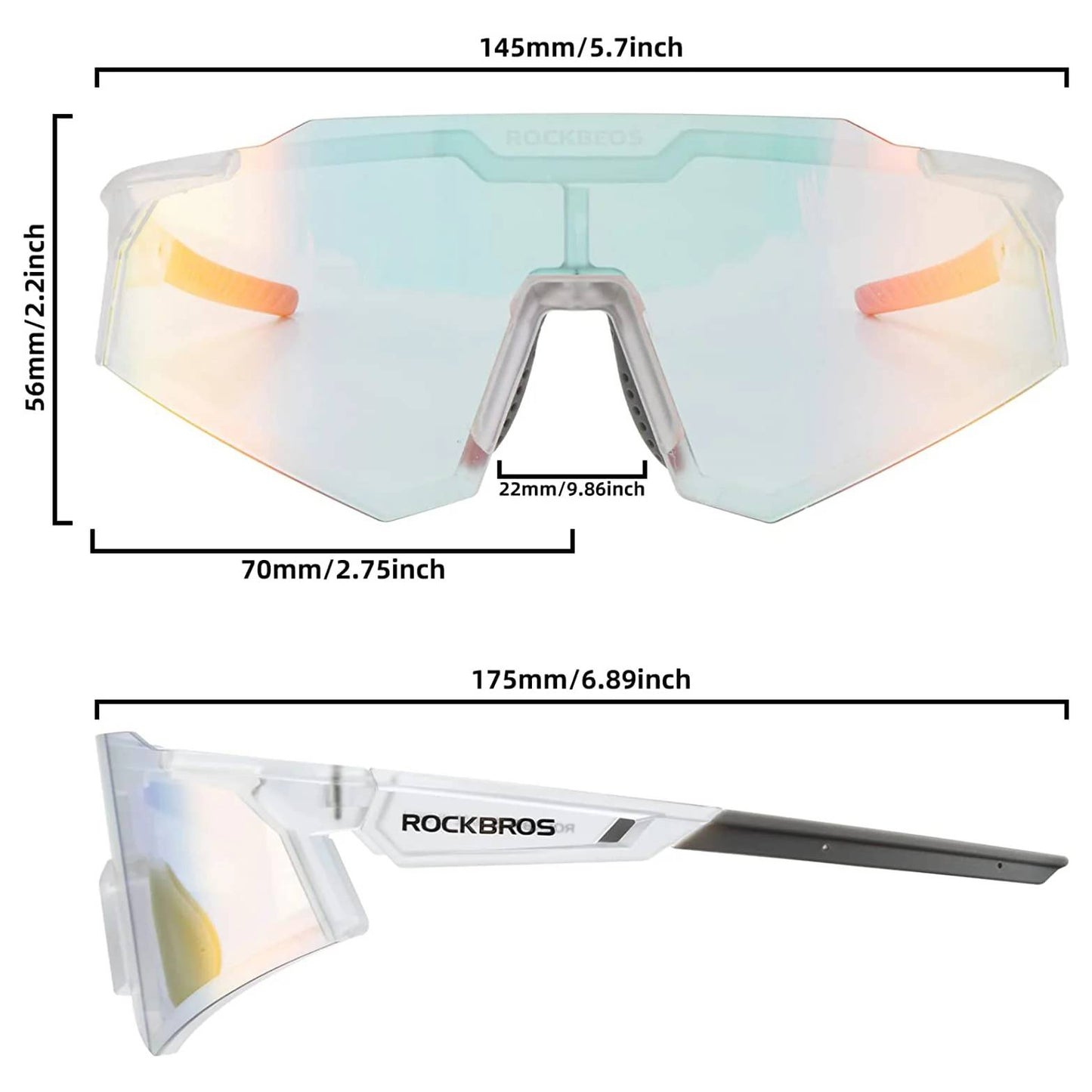 Cycling clothing – Photochromic cycling glasses with UV 400 UVA - Carlat