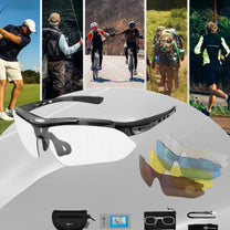 Cycling clothing – Polarized cycling glasses with replaceable colored lenses - Carlat