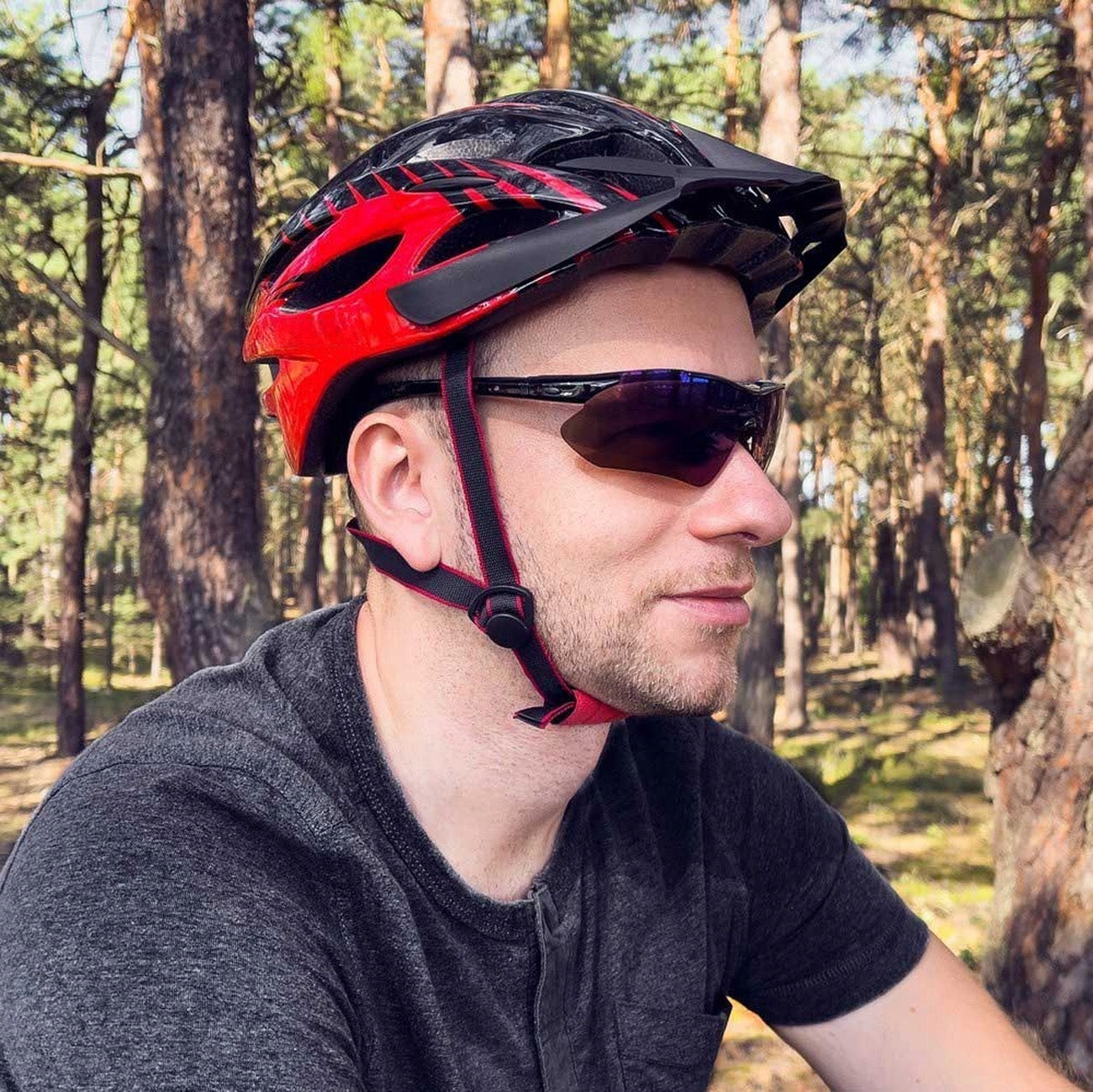 Cycling clothing – Polarized cycling glasses with replaceable colored lenses - Carlat