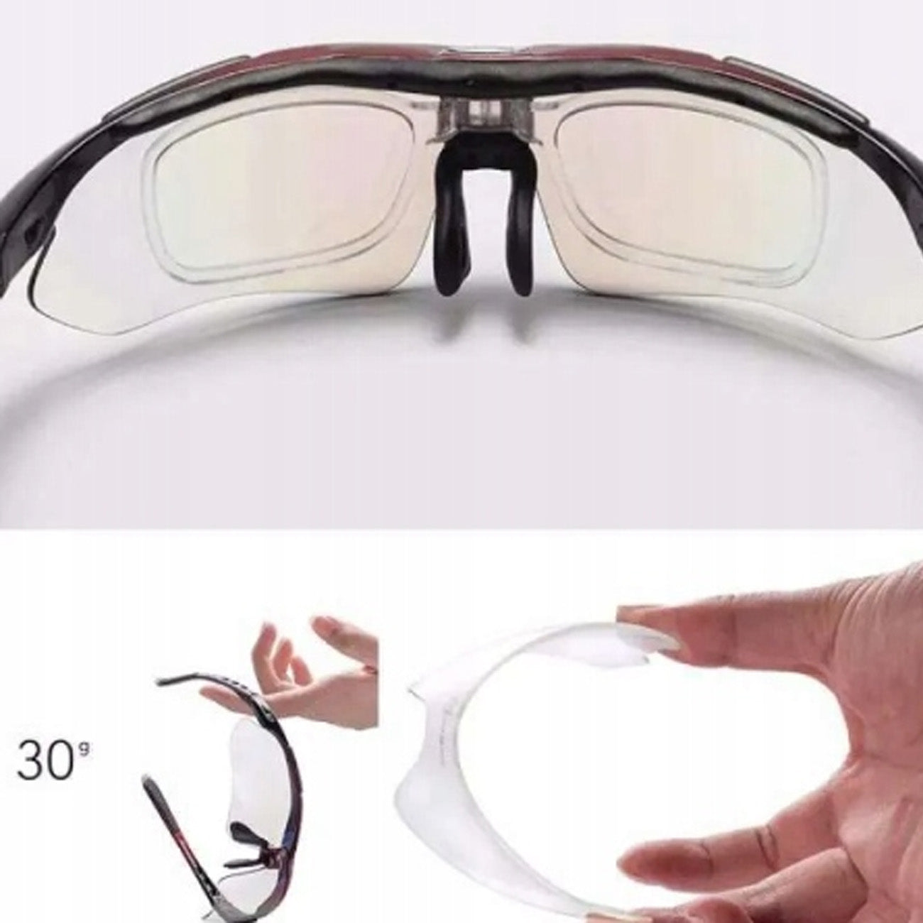 Cycling clothing – Polarized cycling glasses with replaceable colored lenses - Carlat
