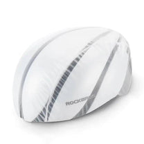 Cycling clothing – Rain cover for a bicycle helmet, white - Carlat