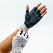 Cycling clothing – Road cycling gloves, size XL - white - Carlat