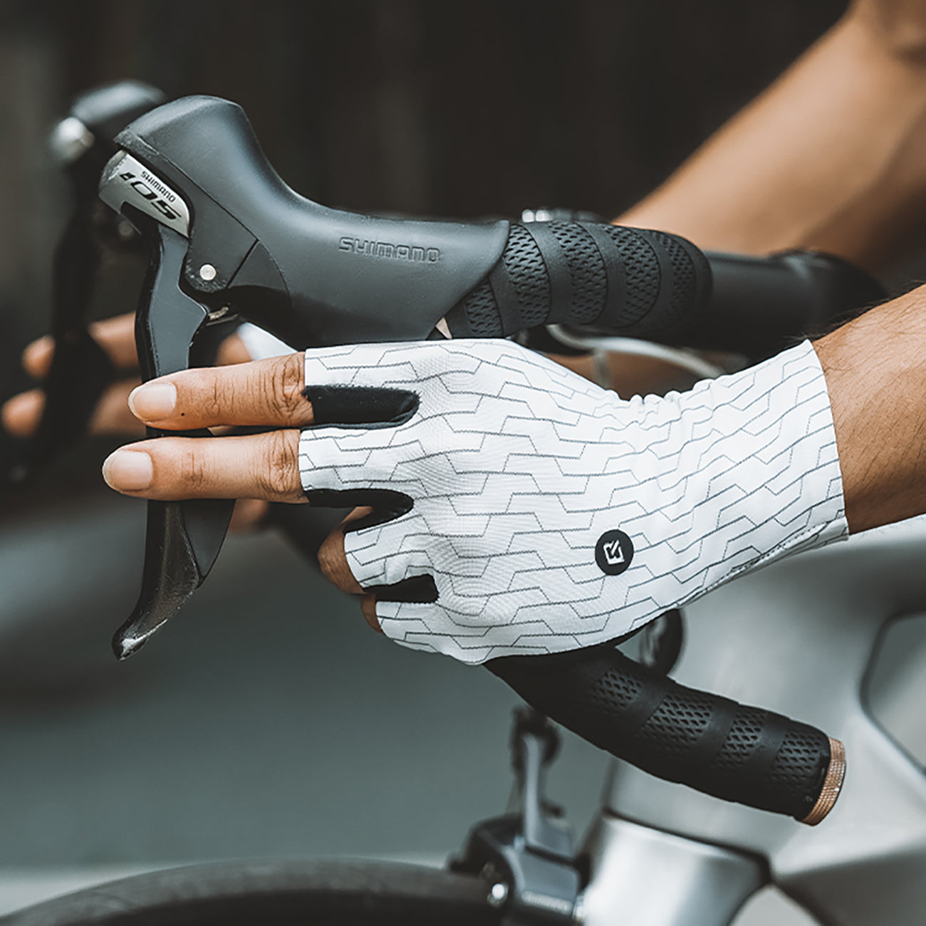 Cycling clothing – Road cycling gloves, size XL - white - Carlat