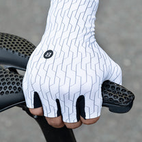 Cycling clothing – Road cycling gloves, size XL - white - Carlat