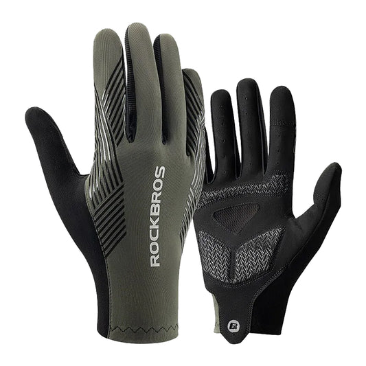 Cycling clothing – Shock-absorbing cycling gloves, size L - green - Carlat