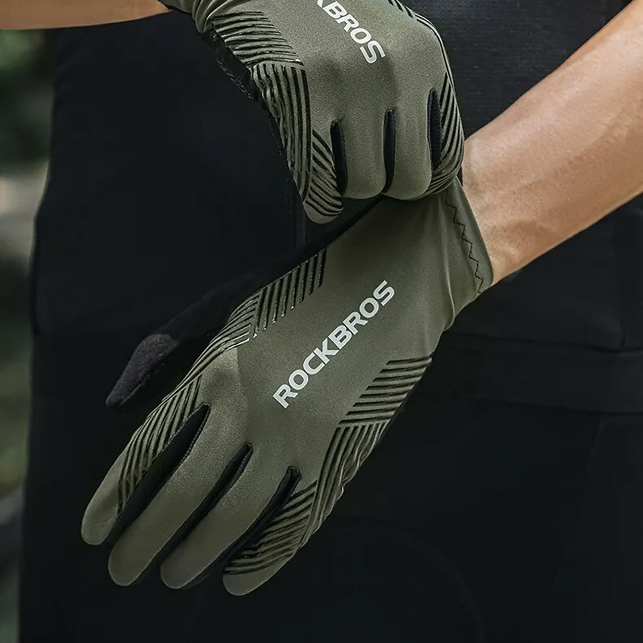 Cycling clothing – Shock-absorbing cycling gloves, size L - green - Carlat