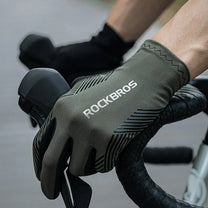 Cycling clothing – Shock-absorbing cycling gloves, size L - green - Carlat