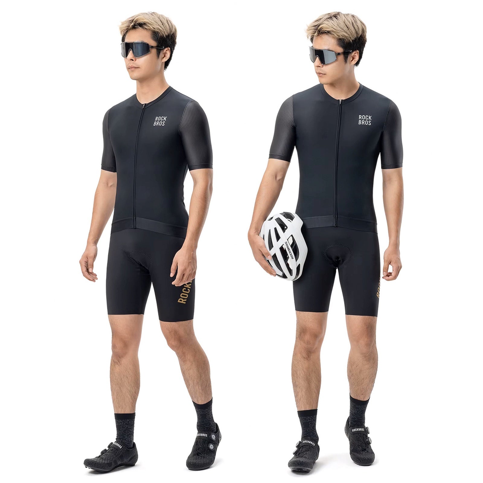Cycling clothing – Short-sleeved cycling jersey, size XL - black - Carlat