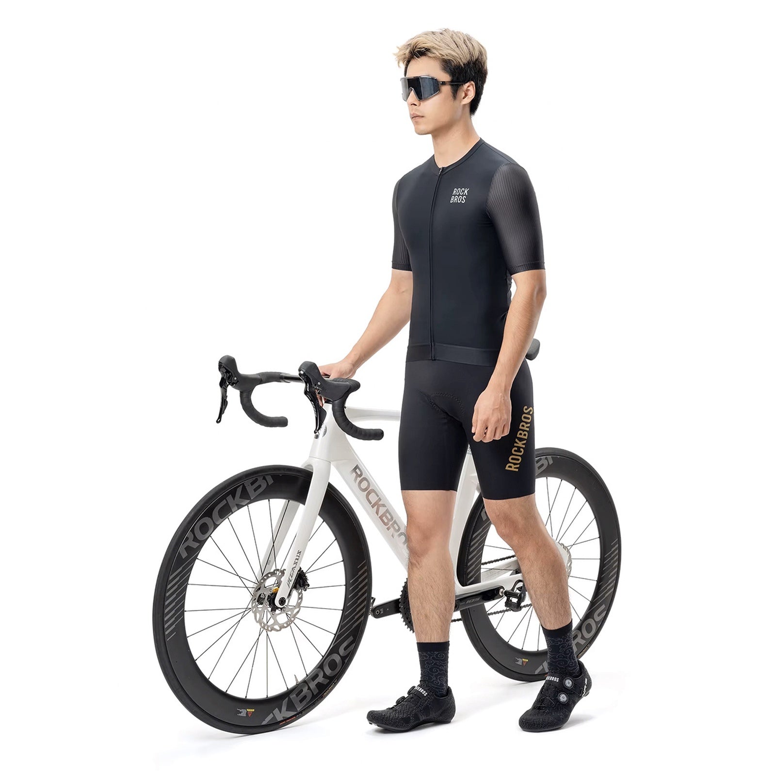Cycling clothing – Short-sleeved cycling jersey, size XL - black - Carlat