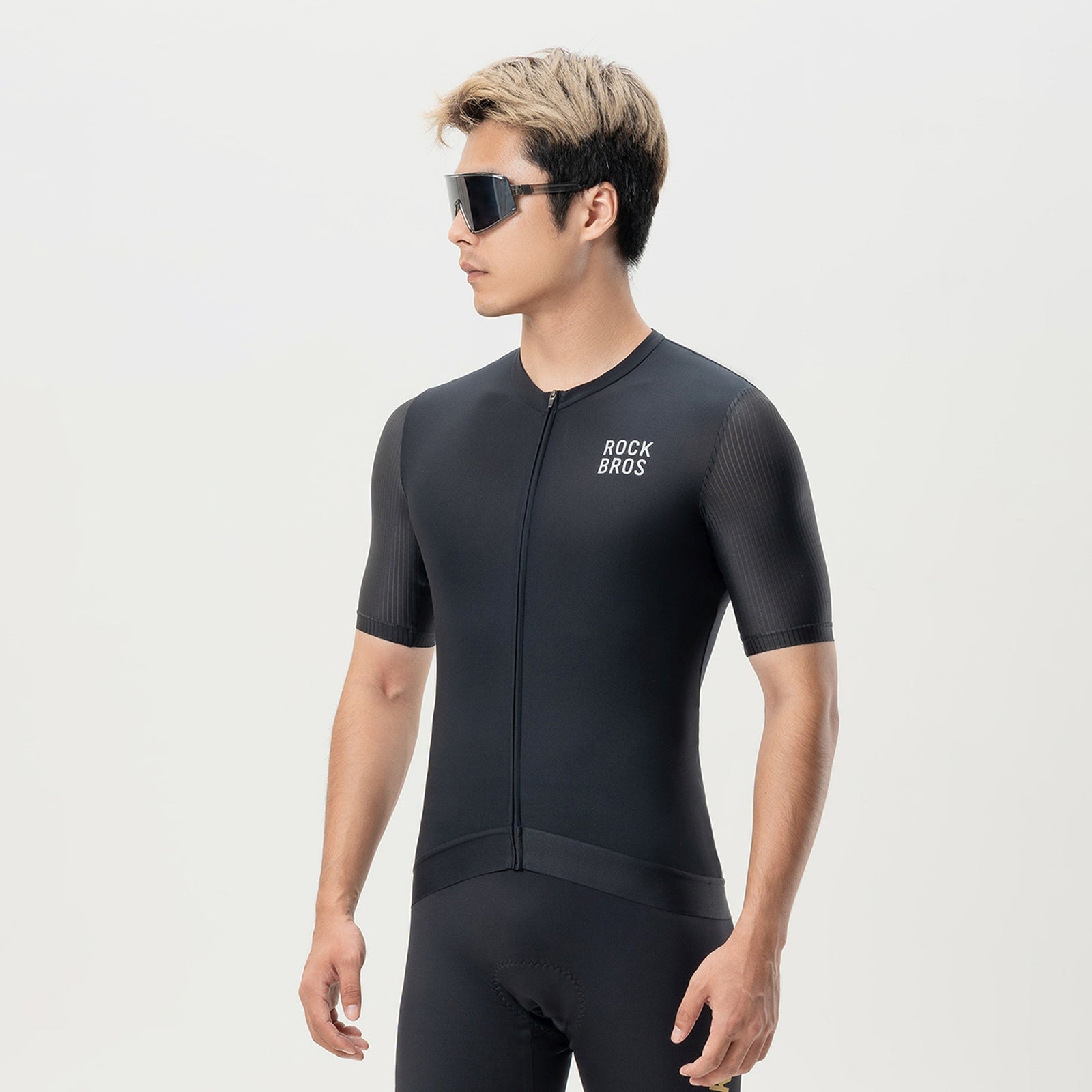 Cycling clothing – Short-sleeved cycling jersey, size XL - black - Carlat