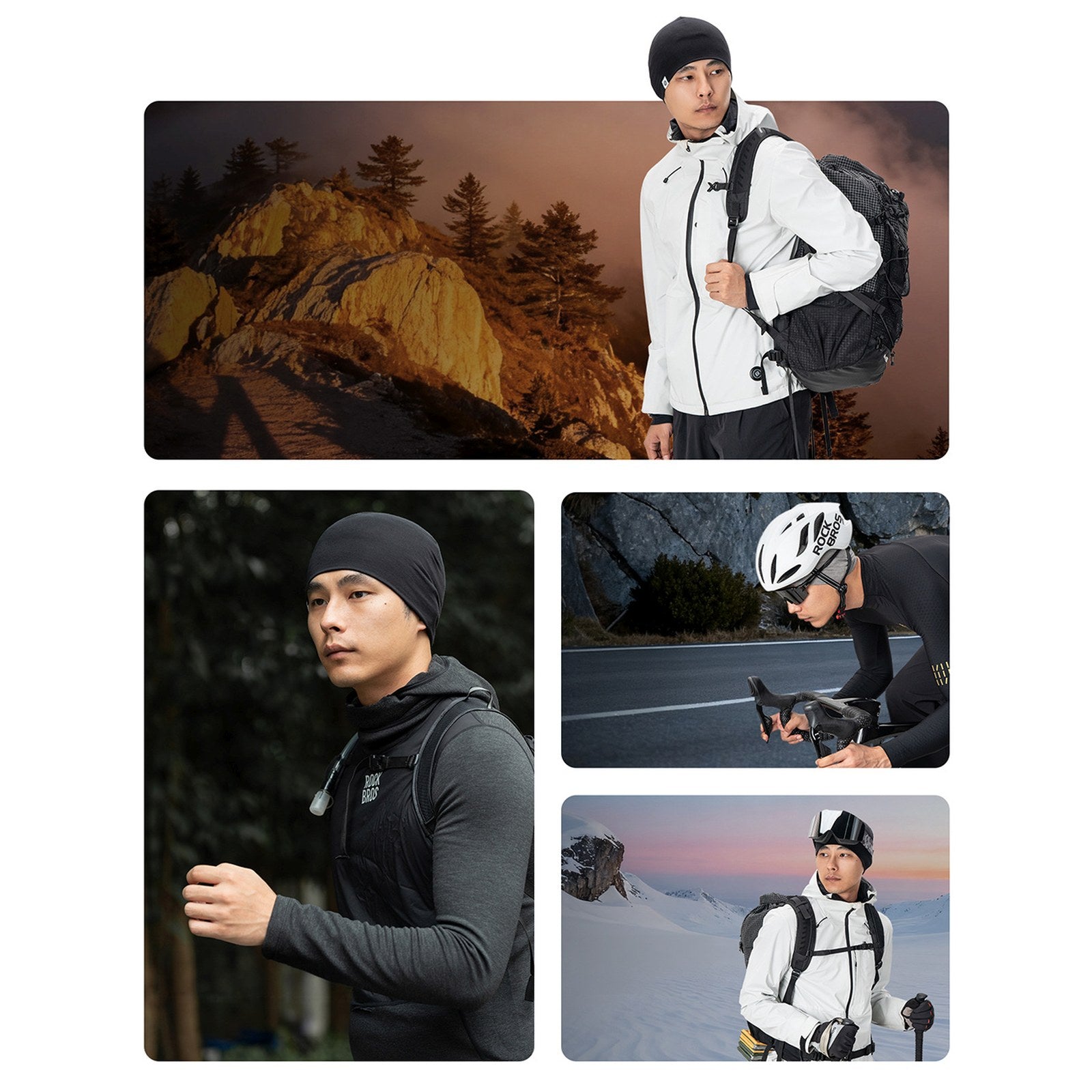 Cycling clothing – Sports running cycling cap made of wool - Carlat