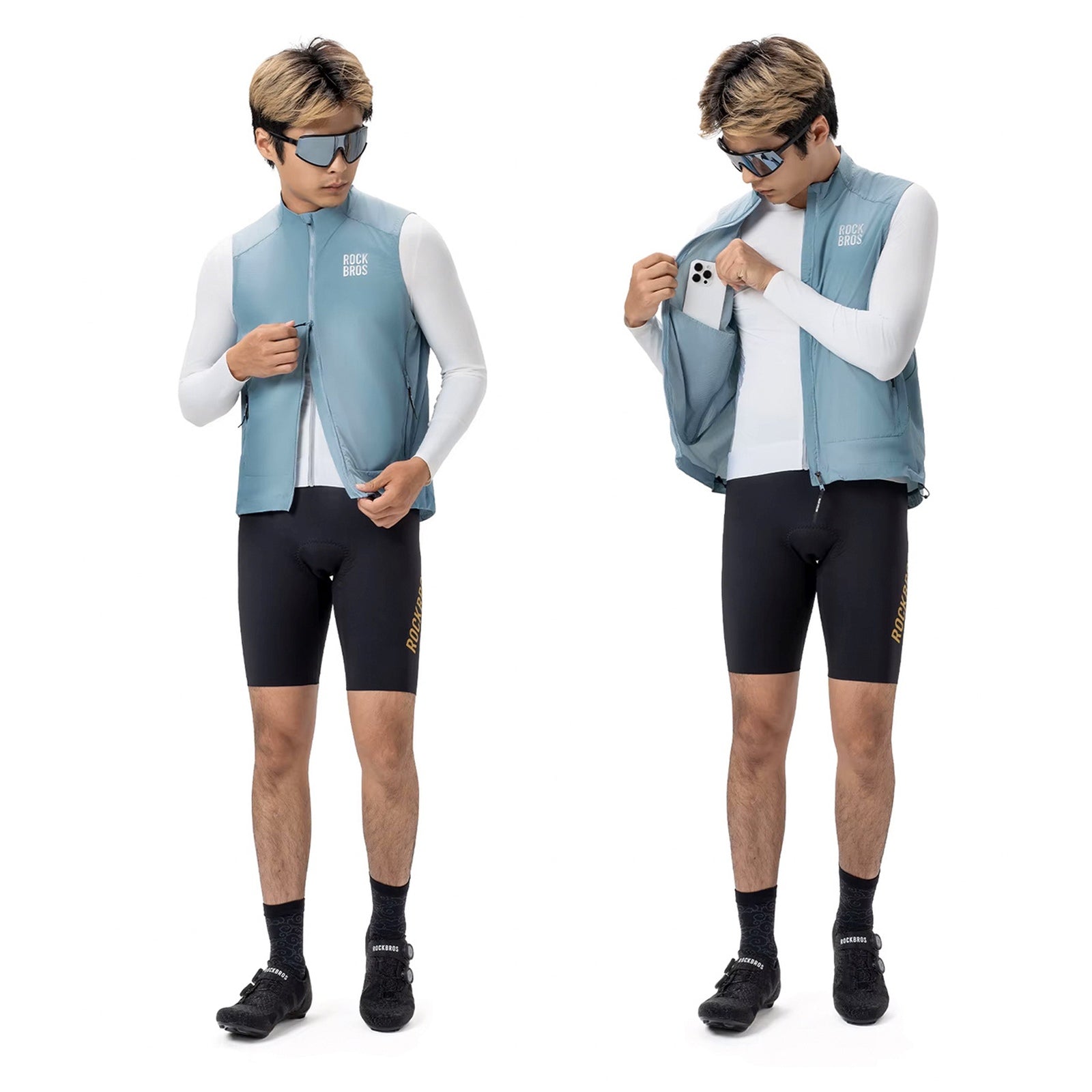 Cycling clothing – Spring/autumn windproof cycling vest, size M - Carlat