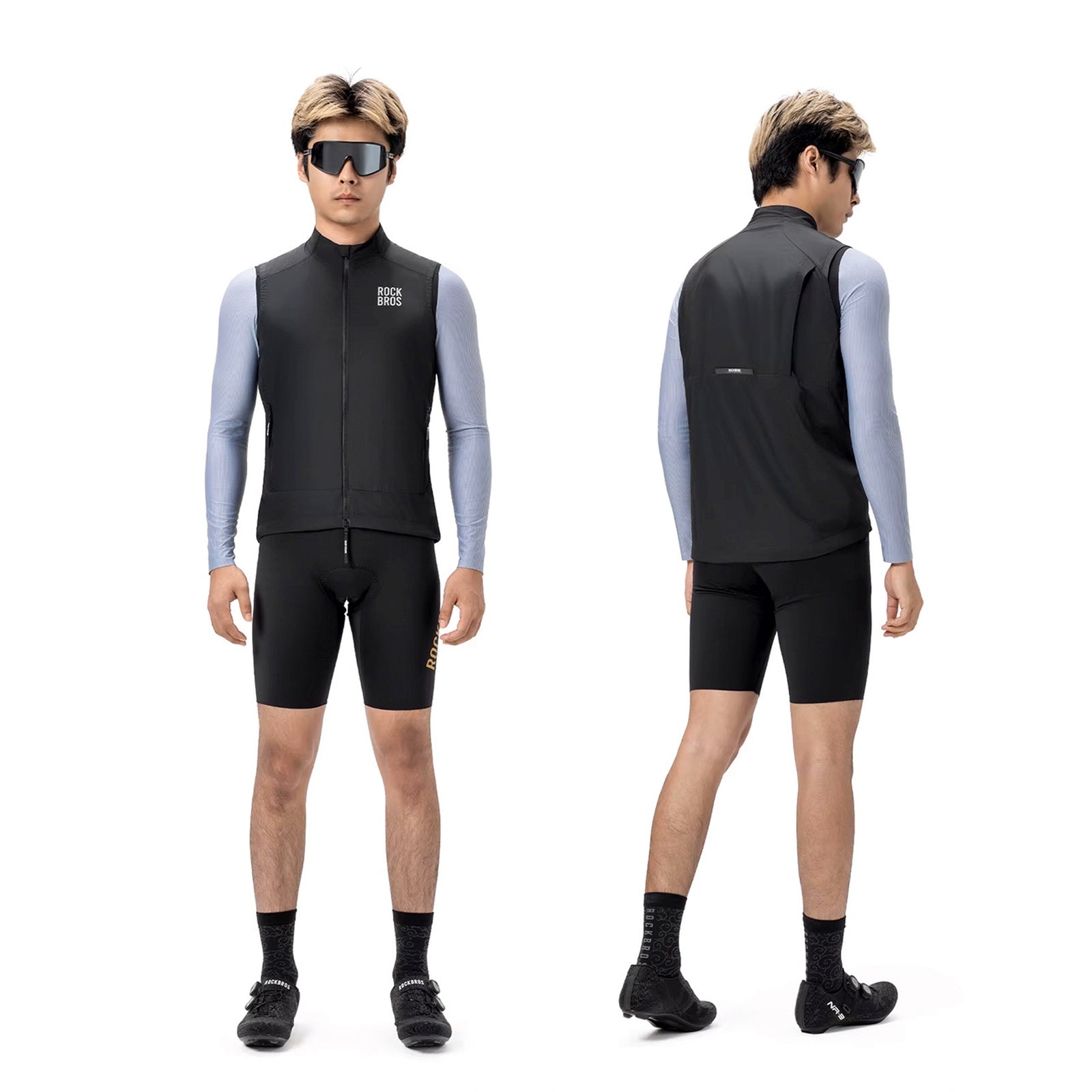 Cycling clothing – Spring/autumn windproof vest, size M - black - Carlat