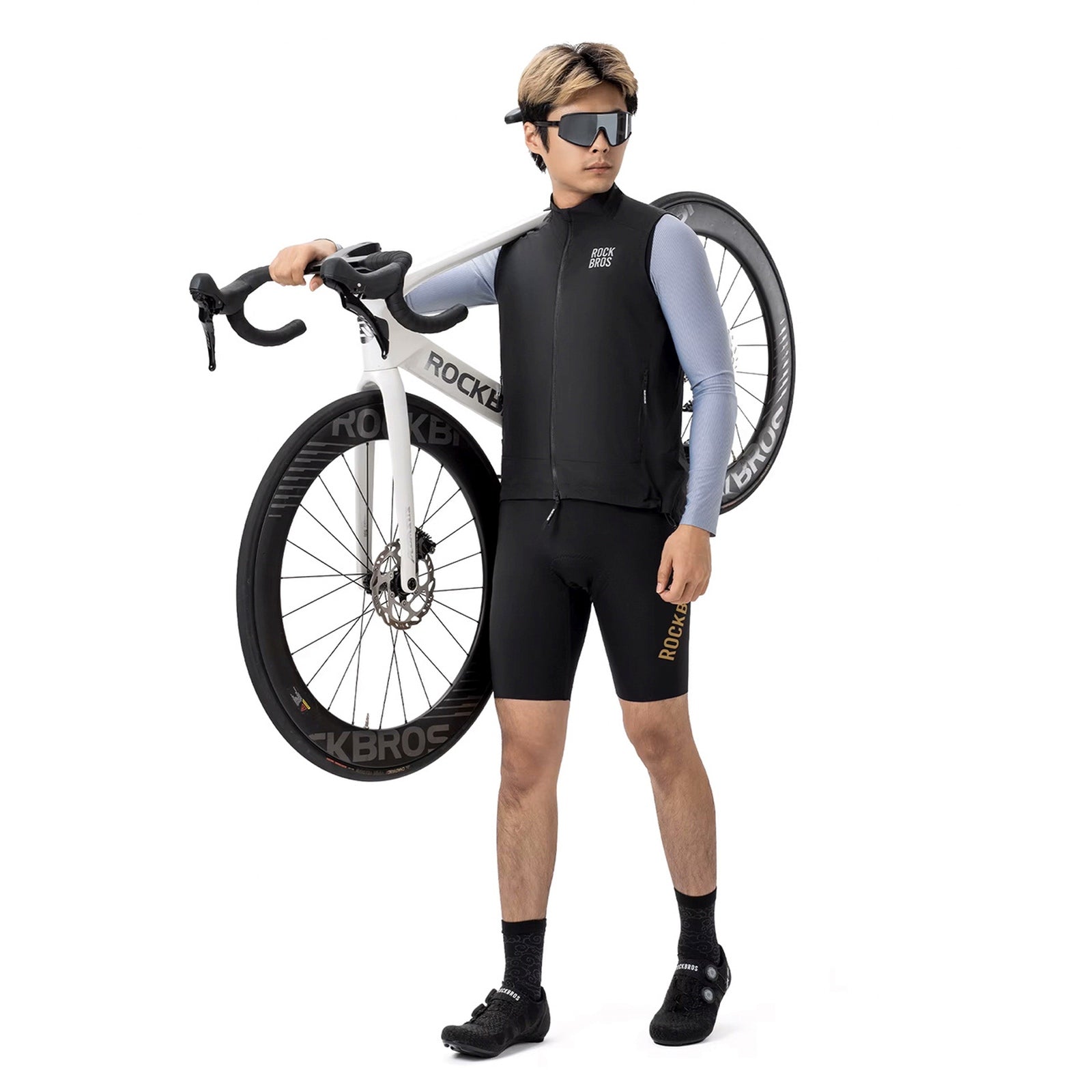 Cycling clothing – Spring/autumn windproof vest, size M - black - Carlat