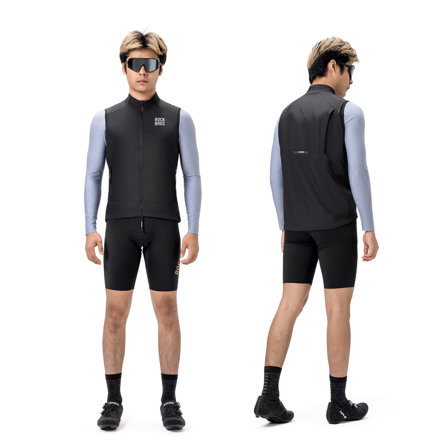 Cycling clothing – Spring/autumn windproof vest, size M - black - Carlat