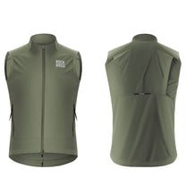 Cycling clothing – Spring/autumn windproof vest, size M - green - Carlat