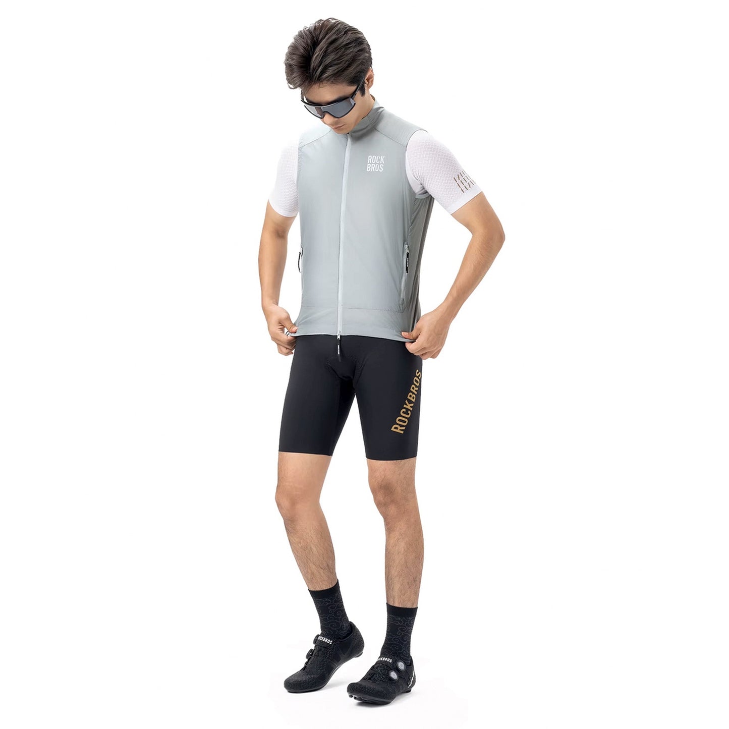 Cycling clothing – Spring/autumn windproof vest, size M - white - Carlat
