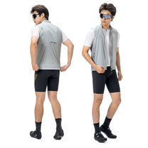 Cycling clothing – Spring/autumn windproof vest, size XL - white - Carlat