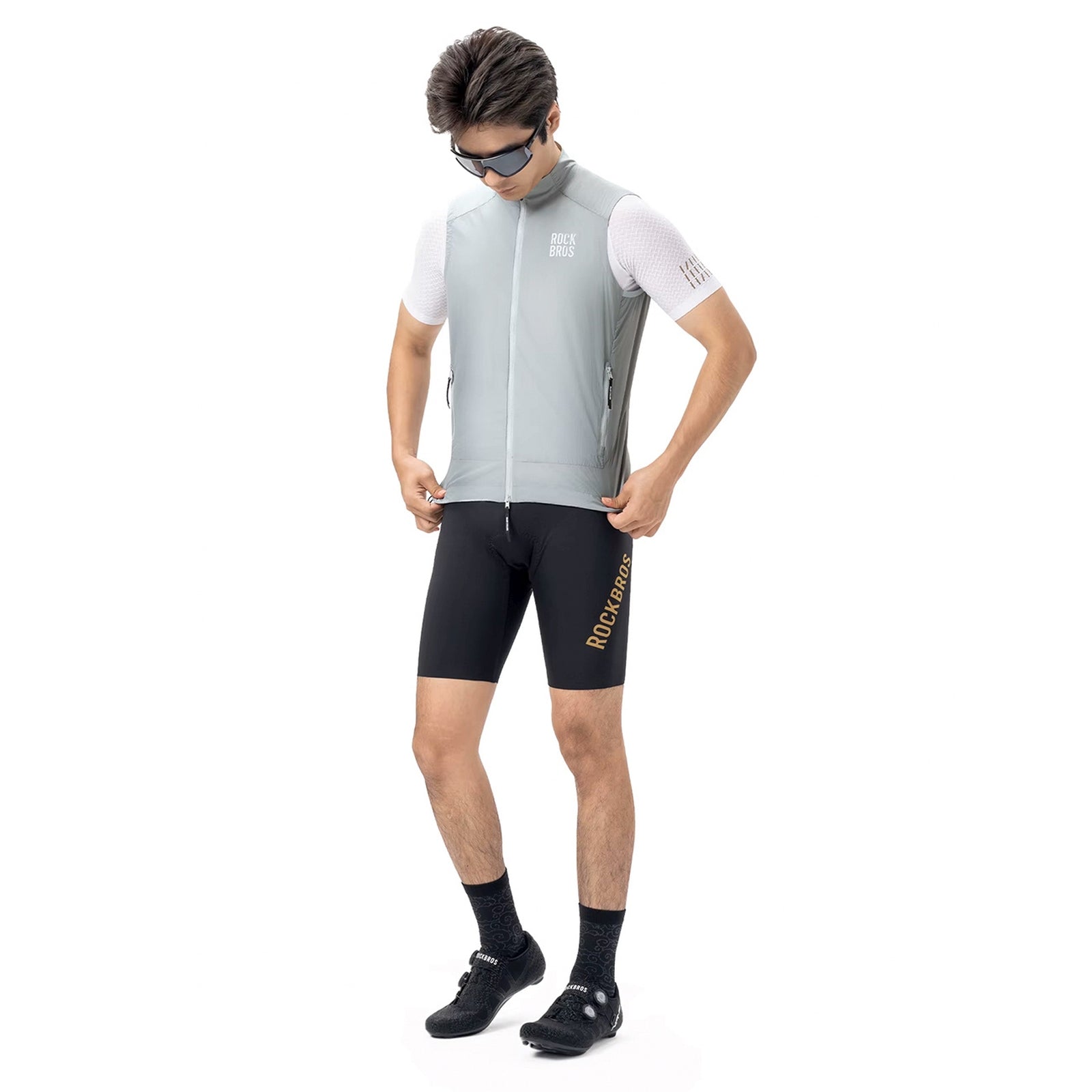 Cycling clothing – Spring/autumn windproof vest, size XS - white - Carlat