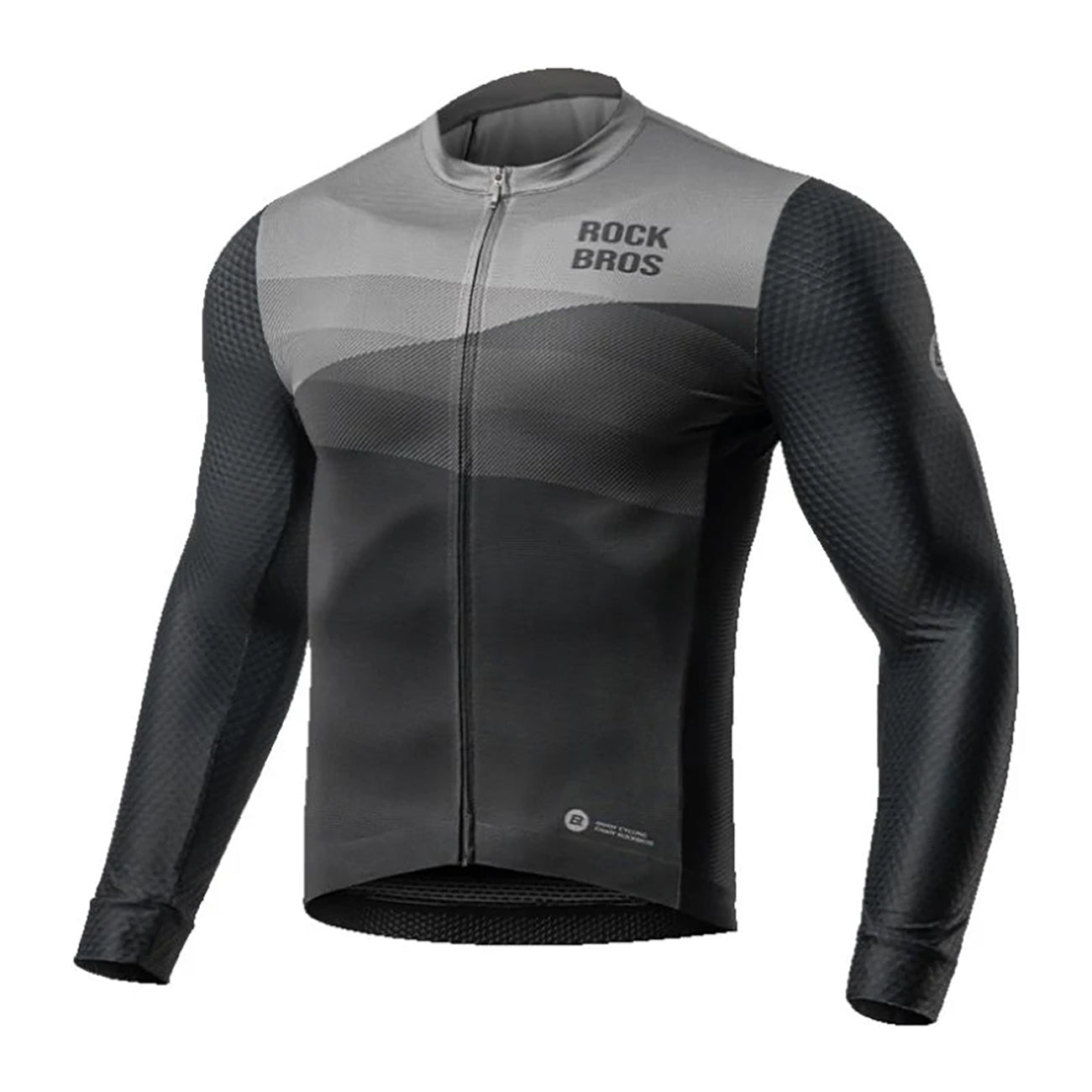 Cycling clothing – Spring/summer XXL long-sleeved cycling jersey - black - Carlat