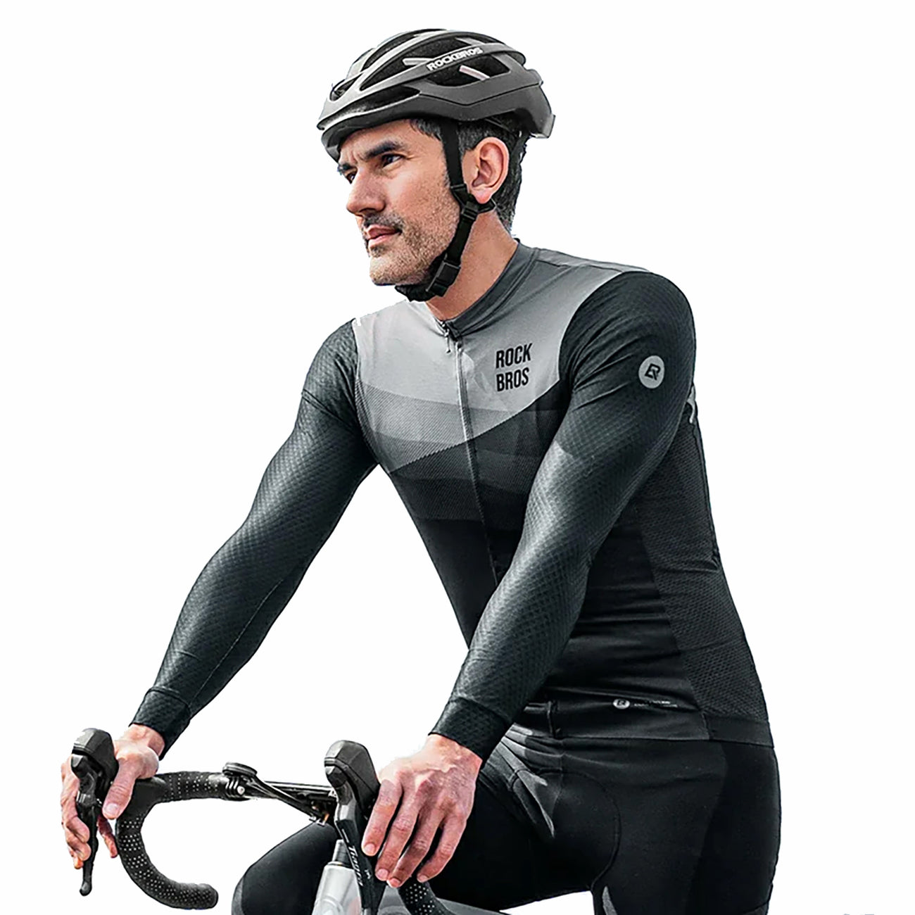Cycling clothing – Spring/summer XXL long-sleeved cycling jersey - black - Carlat